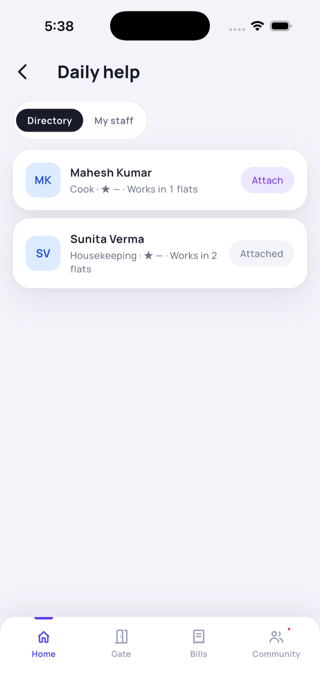 Daily help directory