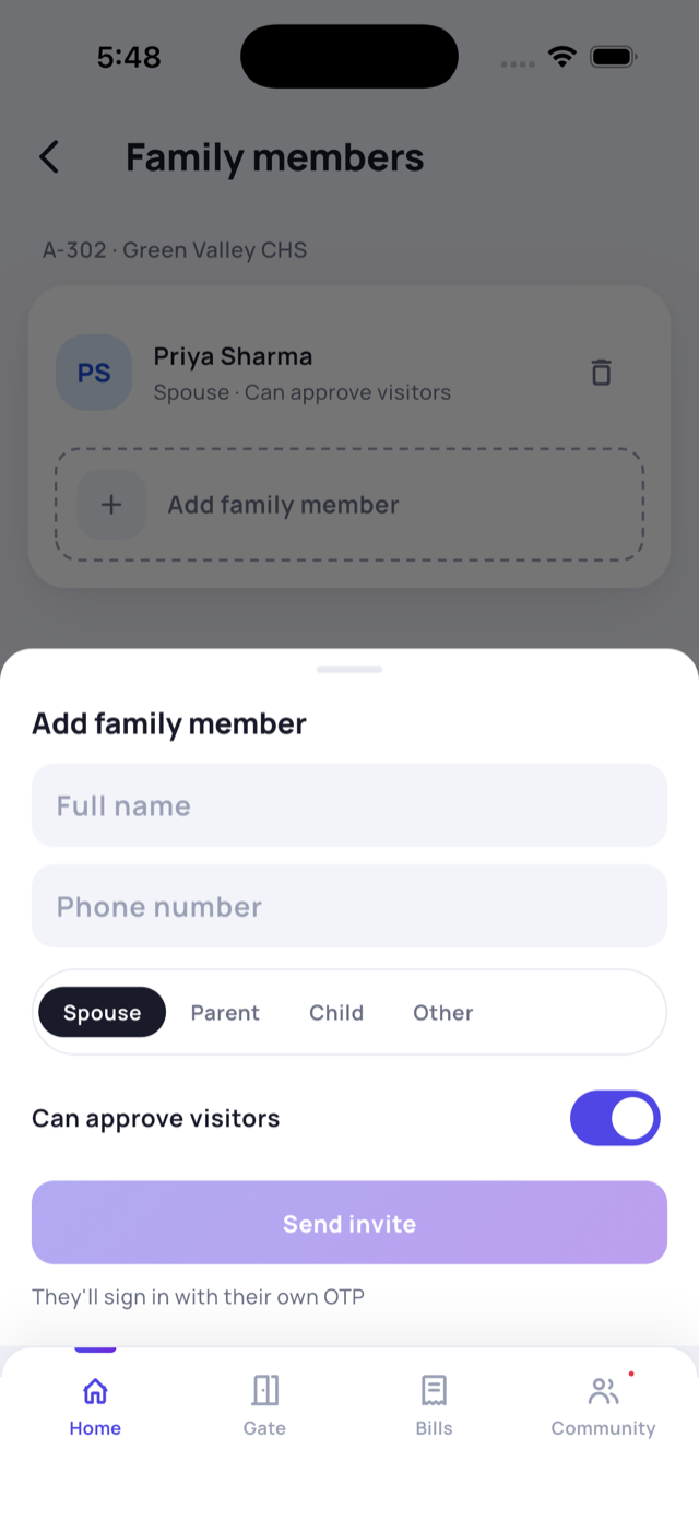 Add a family member
