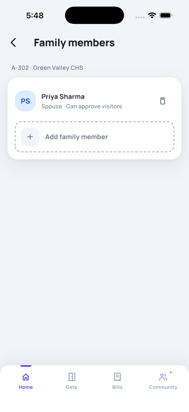 Family members list