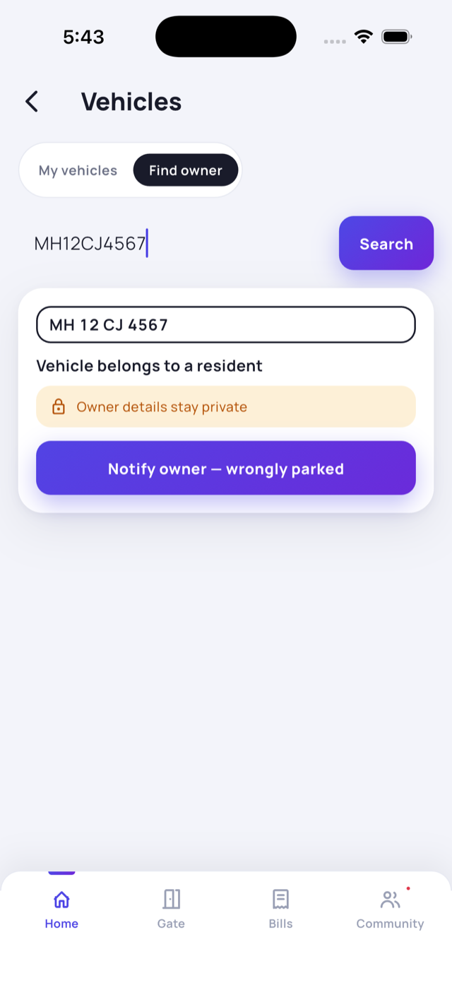 Find owner and notify